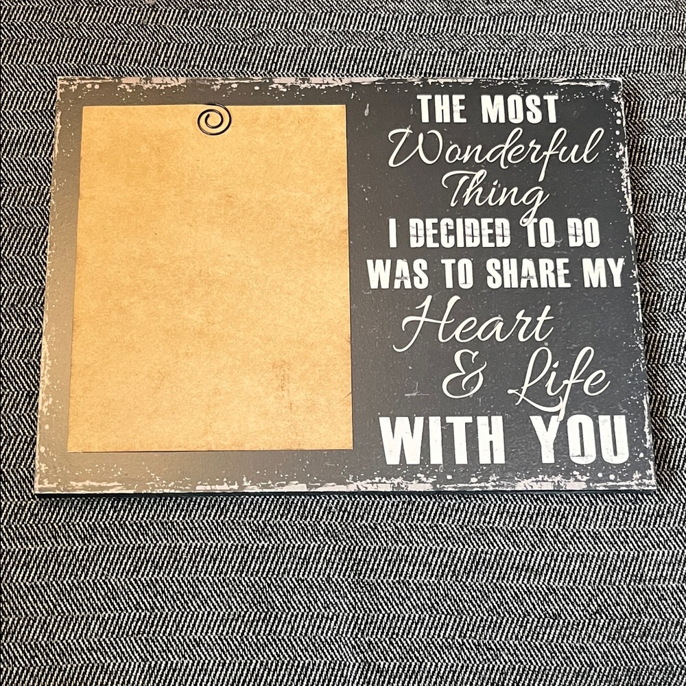 4/$12 Black and Tan Decorative Photo Frame